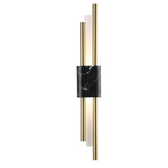 Бра Crystal Lux CARTA AP6W LED BLACK/BRASS, фото 